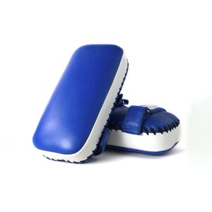 Pads de frappe Muay Thai en cuir extra épais pour la boxe thaïlandaise, vente en gros, avec emballage personnalisé - Product Image 1