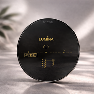 Lentilles progressives IOT Design Lumina Equaview 1.67 UV420 grises avec revêtement HMC, diamètre personnalisé, emballées en enveloppe - Product Image 4