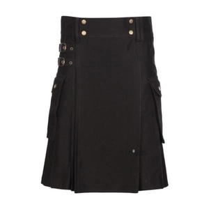 Kilt Negro Utilitario de Algodón - Product Image 1