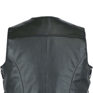 Chaleco de Motocicleta de Cuero Genuino sin Mangas para Hombre, Diseño Personalizado OEM, Transpirable, para Invierno, Último Diseño, Precio Razonable - Product Image 4