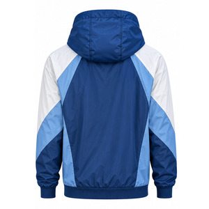 Windbreaker <b>Jacket</b> for <b>Men</b> <b>Lightweight</b> Outdoor Sports Water Resistant Full Zip Hooded Activewear Custom Sportswear Bulk Producer - Product Image 2