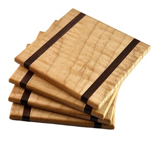 Posavasos de té de resina de Madera hechos a mano, hechos de madera de cedro y resina epoxi, ideales para un hogar elegante, mesa de centro y uso en hoteles - Product Image 2