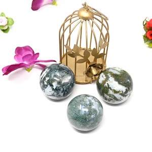 Esfera de cristal de epidota de Prehnita al por mayor, esfera de Prehnita de piedras preciosas naturales para meditación curativa y decoración del hogar a granel - Product Image 5