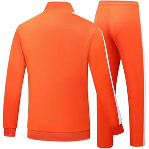 Reflective Piping Along Sleeves And Legs For Night Visibility Secure Zipper Pockets For Phone Keys Team Sports <b>Tracksuit</b> - Product Image 2