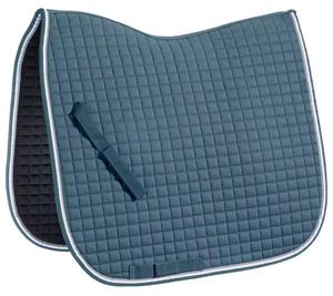 Custom Horse Saddle <b>Pad</b> Square Quilted Velvet Comfort English Saddle <b>Pad</b> All Purpose Jumping Saddle <b>Pad</b> <b>Foam</b> 25MM - Product Image 1