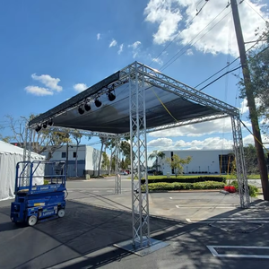 Structure de scène professionnelle économique et économique en aluminium durable pour stand d'exposition, salon professionnel et événements en extérieur - Product Image 1