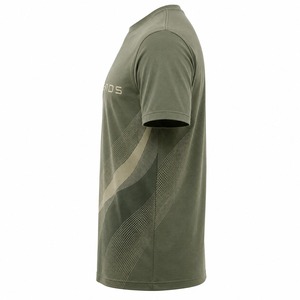 เสื้อยืดคอกลมแขนสั้นผู้ชาย ทรงปกติ แห้งเร็ว ผ้าถัก 100% คอตตอน โลโก้ด้านหน้า สวมใส่สบายๆ - Product Image 2