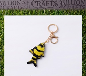 Petit porte-clés léger en perles papillon fait main, breloque mini sac en perles de rocaille, accessoire cadeau - Product Image 2