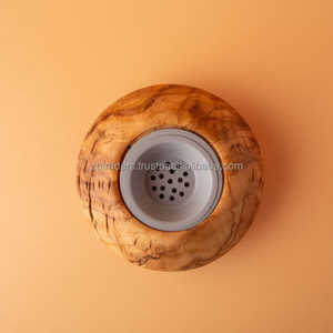 Résine élégante faite à la main avec incrustation en bois naturel Brûleur Bakhoor Porte-encens arabe de qualité supérieure pour les maisons du Ramadan et de l'Aïd Mubarak - Product Image 1