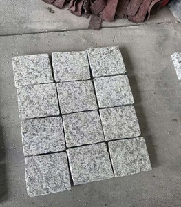 10x10 cm Grey Granite Cobble Cube <b>Stone</b> Blocks for Outdoor Driveway Garden Pathway Floor Paving <b>Landscaping</b> Square Tiles set - Product Image 5
