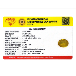 Natural Yellow Sapphire 6.4 Carat Faceted Loose Gemstone 11mm for Fine Jewelry - Product Image 4