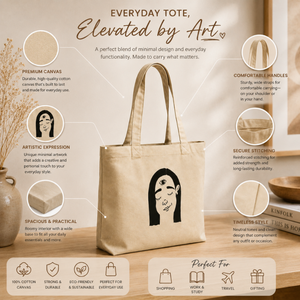 Custom Logo Canvas Tote <b>Bag</b> | Durable Reusable Eco Friendly Shopping <b>Bag</b> | Perfect for Daily Use Promotions And Multiple <b>Sizes</b> - Product Image 5