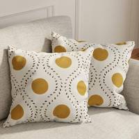 Housses de coussin décoratives carrées 18x18 pouces, taies d'oreiller anti-acariens pour la maison et l'hôtel
