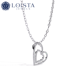 Collier en diamant de laboratoire, pendentif en diamant, bijoux en diamant de laboratoire - Product Image 1
