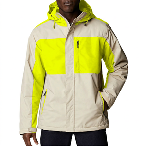 Men's Color Blocking <b>Waterproof</b> Casual <b>Winter</b> Coat with Zipper Reversible Eco-Friendly Front Logo Polyester Wadding - Product Image 4