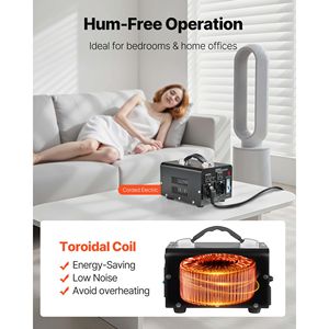 Trasformatore di Potenza per Uso Domestico 1500VA, Convertitore di Tensione da 110V a 220V e Viceversa - Product Image 6