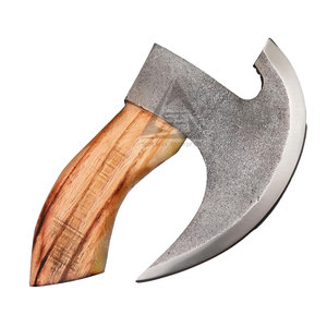 Professional High Quality Stainless Steel Blade Wood <b>Handle</b> Pizza Cutting <b>Axe</b> Wholesale - Product Image 1