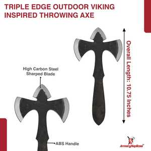 Hacha Vikinga de Acero Hecha a Mano de Alta Calidad, Venta Directa de Fábrica, para Uso en Campamentos al Aire Libre, Hachas Vikingas Tácticas y de Supervivencia - Product Image 2