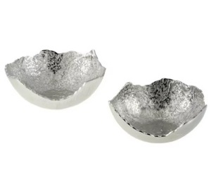 Bol à fruits en acier inoxydable au design élégant, vaisselle écologique pour restaurant, décoration de mariage, bol en métal fait main - Product Image 2
