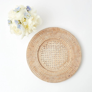 Combo rattan charger plates champagne plate chargers tabletop decoration cheap price wholesale - Product Image 5