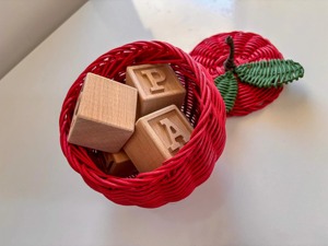 Cesta de Mimbre para Manzanas, Hecha a Mano, Natural, Cestas de Almacenamiento Hechas a Mano, Mimbre Natural, Moderna, Multifuncional, Hecha en Vietnam - Product Image 2