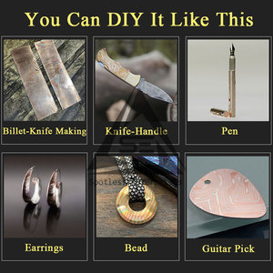 Jewelry Making New Style Mokume Round <b>Bars</b> Customized Color & Size Hot Sale Mokume Round <b>Bars</b> - Product Image 6
