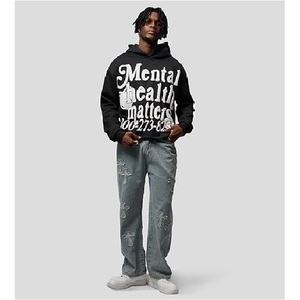Sweat-shirts graphiques, sweat-shirt oversize Y2K Mental Health Matters pour hommes, sweat-shirt court unisexe - Product Image 5