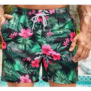 Shorts de bain personnalisés à sublimation intégrale, tissu extensible, haute qualité, pour hommes, vente flash - Product Image 1