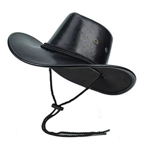 Chapeaux de Cowboy Unisexe en Cuir Véritable Style Western Haute Qualité 2026 Nouvelle Arrivée Respirants pour Sports de Plein Air et Voyage - Product Image 5
