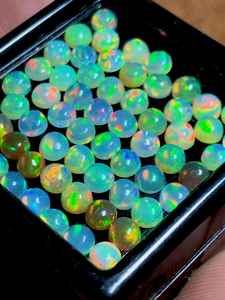 Opales Welo d'Éthiopie, forme ronde, lot de 5 pièces - Product Image 5