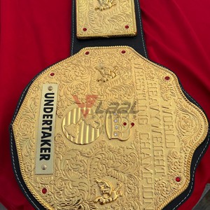 Cinturón de Campeonato de Lucha Libre Personalizado, Chapado en Oro, Tamaño Adulto, Correa de Cuero, Placas de Metal de Latón, Cinturones de Título - Product Image 3