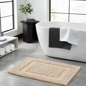 100% Cotton <b>Chenille</b> Loop Handmade Bath Mat Non Slip Absorbent Luxury Bathroom <b>Rug</b> - Product Image 4