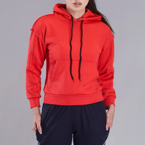 Customized Logo Ladies Street Style <b>Track</b> <b>Jacket</b> Women Hoodie with Puff Printing Plus Size Hooded Collar for Winter - Product Image 2
