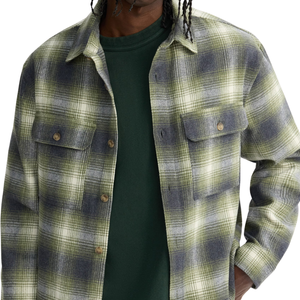 Regular Fit <b>Flannel</b> Overshirt Casual Button Front Long Sleeve <b>Shirt</b> Soft Comfortable Layering Top for <b>Men</b> Everyday Streetwear - Product Image 6