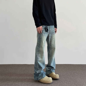 Pantalon cargo en jean pour homme, multi-poches, style workwear, coupe décontractée, extensible, long, streetwear, haute qualité, fournisseur d'usine - Product Image 5