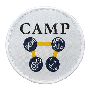 Red Lion Emblem Circular Woven Patch For <b>Jackets</b> And Woven Patch For Hats Featuring Garstang FC Walking Football Text - Product Image 5