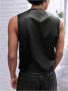 Chaleco Personalizado para Motociclistas, Elegante, de Cuero Premium, Personalizable, Impermeable, Cortavientos y Transpirable para Hombre - Product Image 4