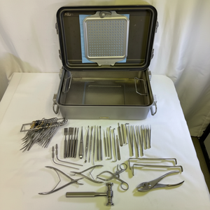 48 Piece V Mueller Small Ortho/Podiatry <b>Set</b> General Surgery w Sterilization Case - Product Image 1