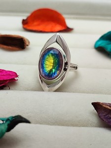Anillo de Cuarzo Místico, Joyería Encantadora con Piedras Preciosas Naturales, Elegante Anillo de Cóctel para Mujer, Regalo Único Hecho a Mano - Product Image 3