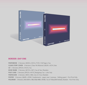 อัลบั้มเพลง KPOP ENHYPEN [BORDER DAY ONE] CMDC11590 1 ชุด (2 แผ่น) พร้อมโฟโต้บุ๊ค โฟโต้การ์ด โปสการ์ด บุ๊คมาร์ค อัลบั้มภาษาเกาหลี สำหรับทุกวัย - Product Image 2