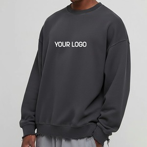 Sudadera cárdigan de otoño para hombre, diseño personalizado, corte holgado, cremallera de doble punta, estilo boxy, con capucha de terciopelo, versión corta y ancha. - Product Image 1