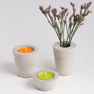 Portavelas de Concreto Hecho a Mano de Primera Calidad TCE para Decoración del Hogar, Centro de Mesa, Uso en Hoteles y Restaurantes - Product Image 1