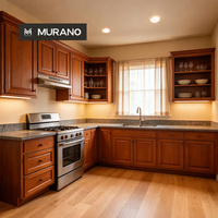 Meubles de cuisine sur mesure pour toute la maison, style Shaker classique américain en bois massif, avec tiroirs et portes à fermeture douce