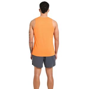 Mens <b>Orange</b> Sleeveless <b>Tank</b> <b>Top</b> Gym Workout Shirt Athletic Fitness Training Sportswear Running Casual Activewear Fitness Vest - Product Image 4