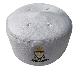 Nouveau logo personnalisé Bateau malaisien de qualité supérieure Casquette de prière musulmane chapeau noir blanc pour Four Seasons au Bangladesh. - Product Image 1