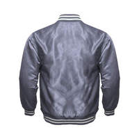 Veste bomber en satin personnalisée avec broderie, veste matelassée en satin de soie, veste de baseball, Pakistan