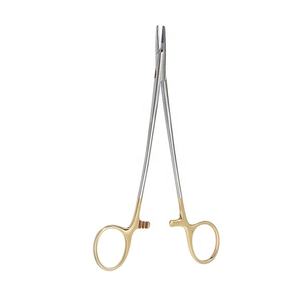 Porte-aiguilles en bois Crile 15 cm droit, acier inoxydable de haute qualité, porte-aiguilles de suture délicat, pinces, instruments chirurgicaux - Product Image 4
