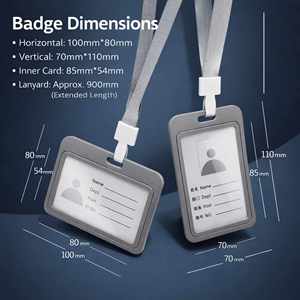 ซองใส่บัตร/ป้ายชื่อแบบใส รุ่น GW-CH107AC ยี่ห้อ GOWELL ทำจาก PVC แบบนิ่ม แนวตั้ง - Product Image 4