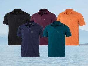 Polo de punto bordado para hombre – Polo informal de manga corta con tejido de peso medio para hombre - Product Image 4