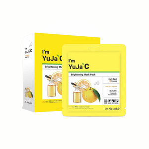 Masque éclaircissant coréen K-Beauty Dr Meloso I'm Yuzu C, 25 ml, 10 feuilles, fabriqué en Corée, enrichi en vitamines - Product Image 1
